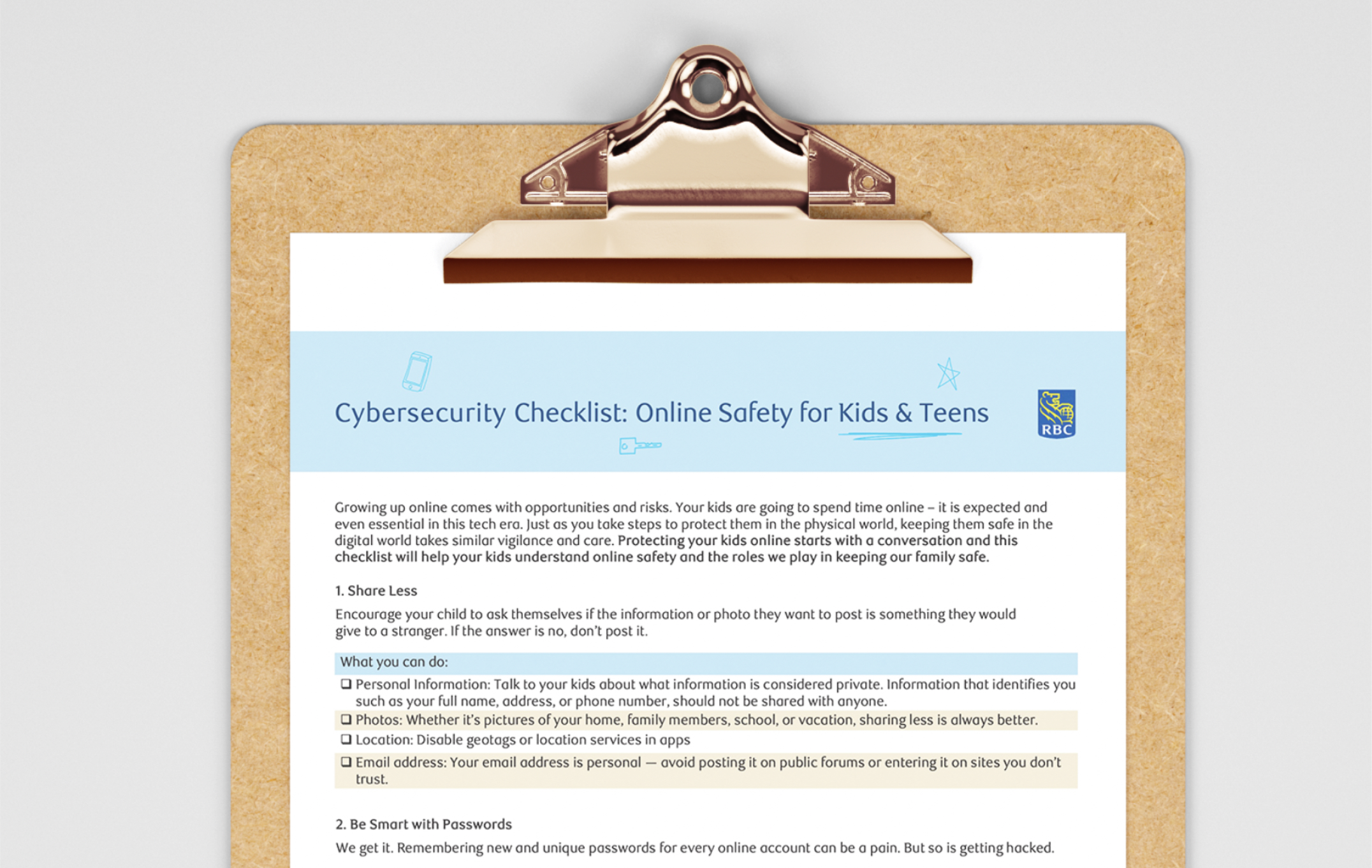 Checklist: Online Safety for Kids and Teens