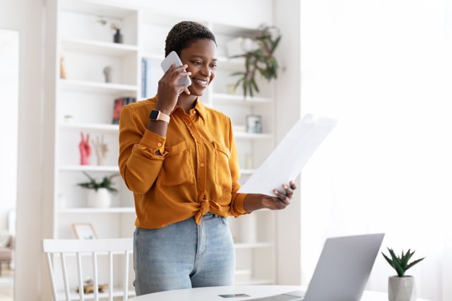 Woman on the phone