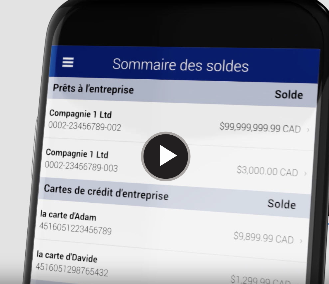 Video play thumbnail for RBC express mobile app