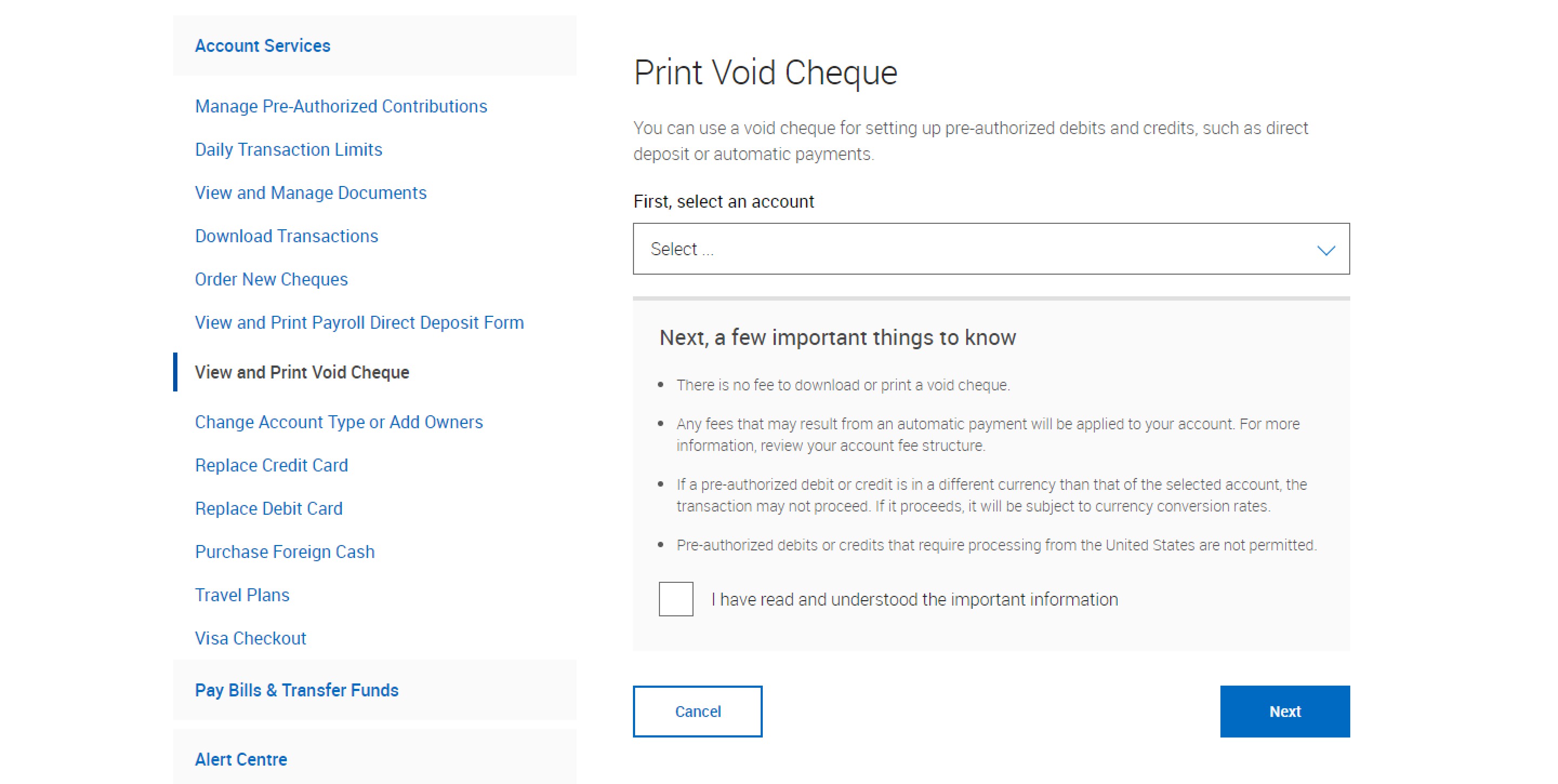 Print A Void Cheque Rbc Royal Bank